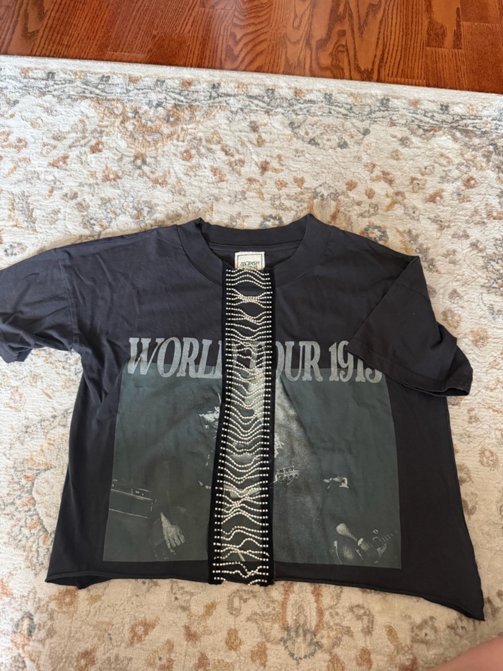 Moodish Rebel Black Tee with Gray Tone